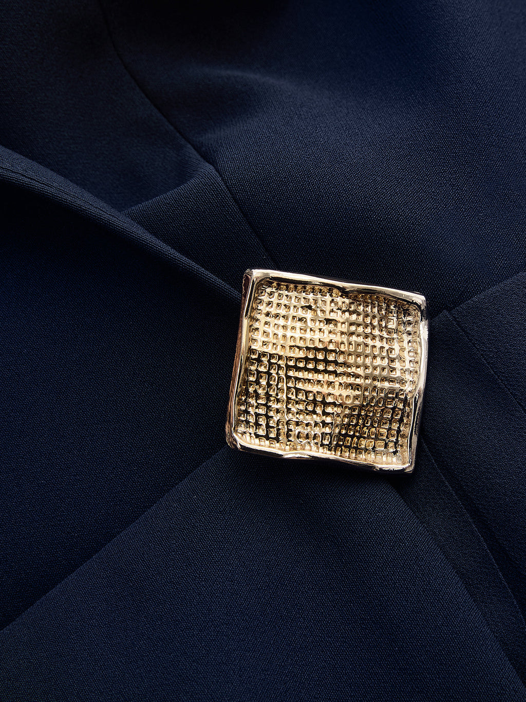 Blazer Stil Pileli Kolsuz Mini Elbise