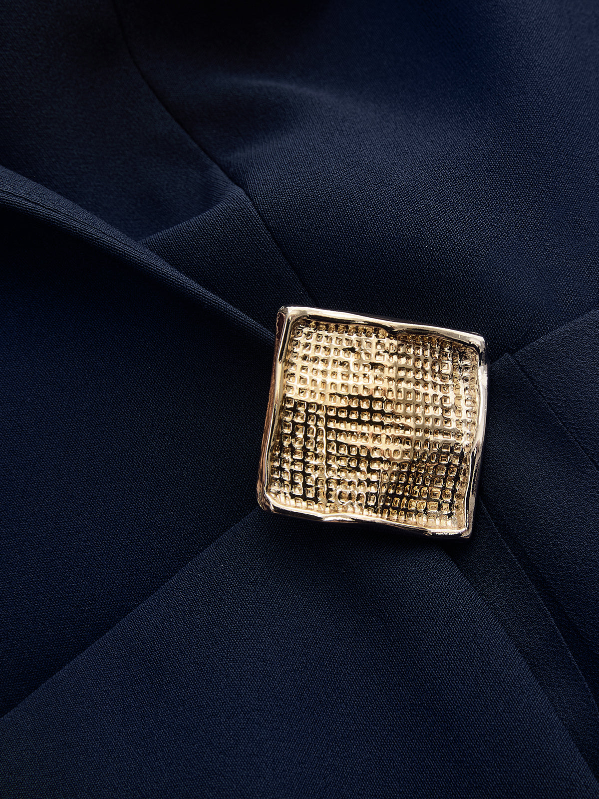 Blazer Stil Pileli Kolsuz Mini Elbise