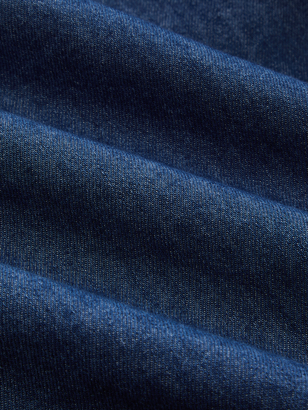 Kare Yaka Büzgülü Dikiş Detaylı Denim Maxi Elbise
