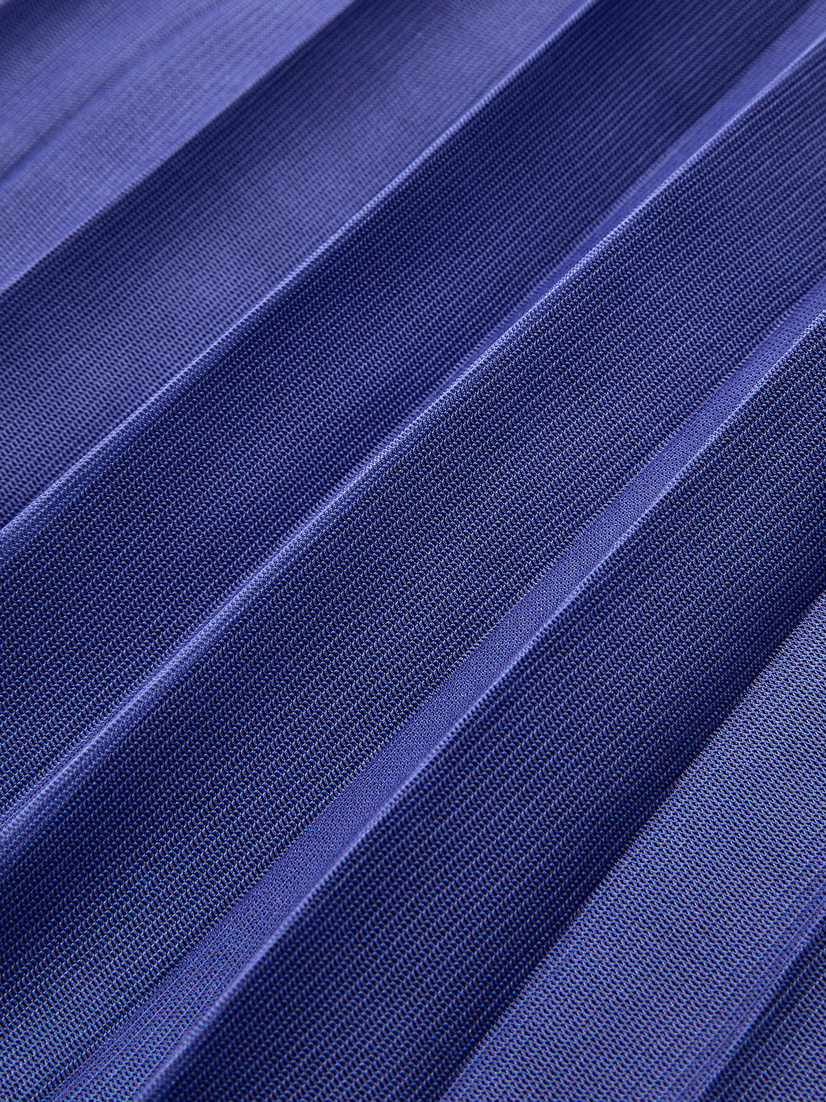 Ombre Pileli Halter Yaka Maxi Elbise