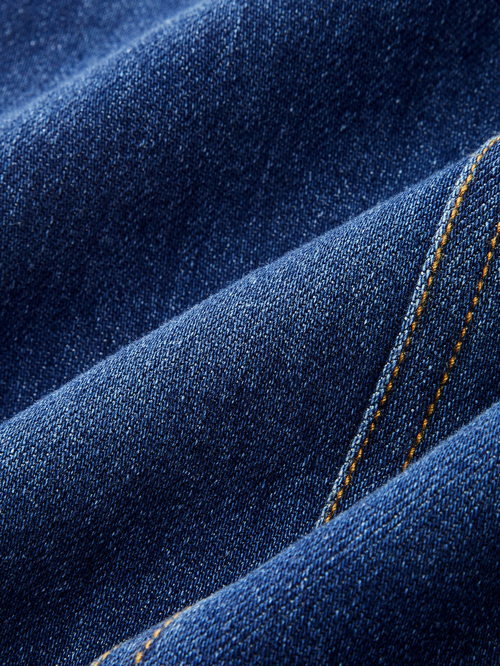 Kare Yaka Dikiş Detaylı Denim Vücuda Oturan Elbise